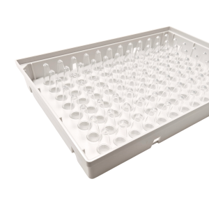 0.1mL Hard Shell Skirted PCR Plate(White Frame+Clear Tube)