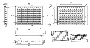 350ul 96 Round well plate V bottom